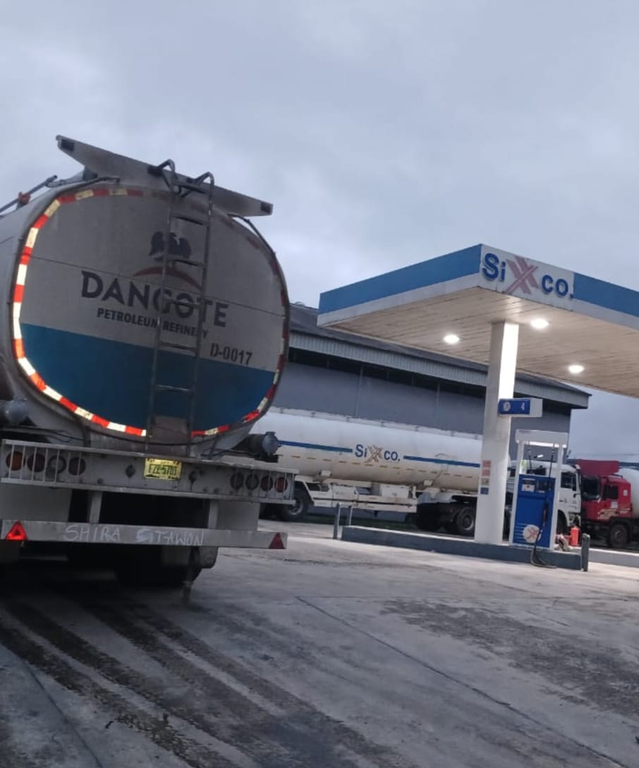 Oil marketing firm receives truckloads of petroleum products