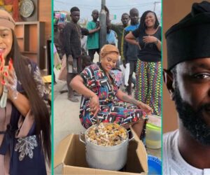 “From Disgrace To Grace”: Sarah Martins Cries As Seyi Tinubu Donates N20M to Her Food Outreach
