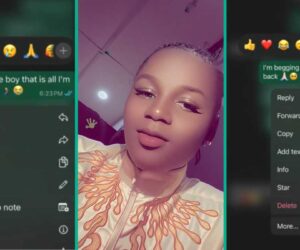 “Forgive Me”: Lady Begs Her Ex-Boyfriend in Viral Prank, Gets Emotional Reply, Their Chats Trend