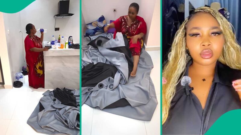 Lady Leaves Enugu, Relocates to Lagos With No Bed or Furniture, Shares Video of Her New Apartment