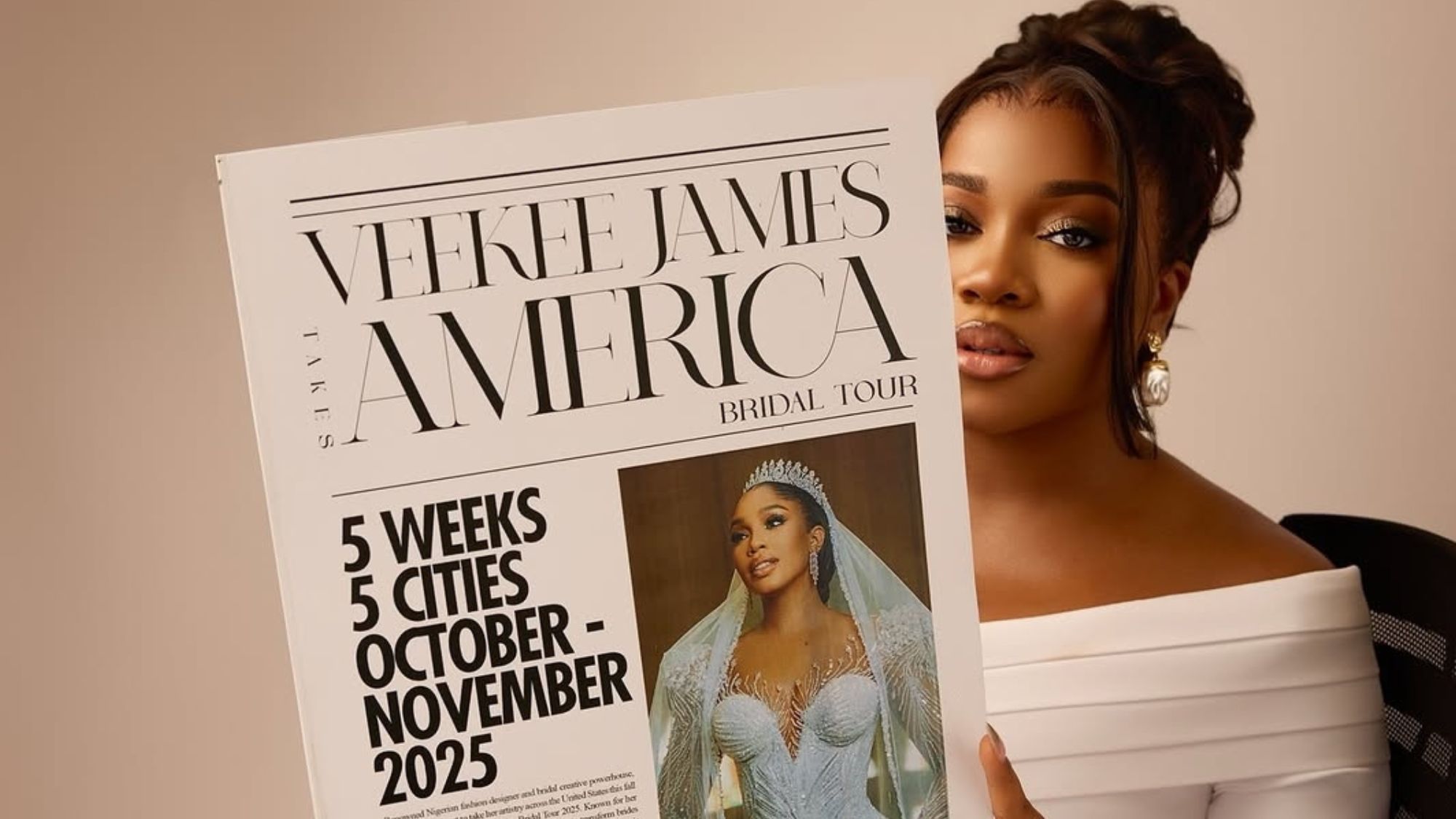 Veekee James Announces Her First-Ever U.S. Bridal Tour