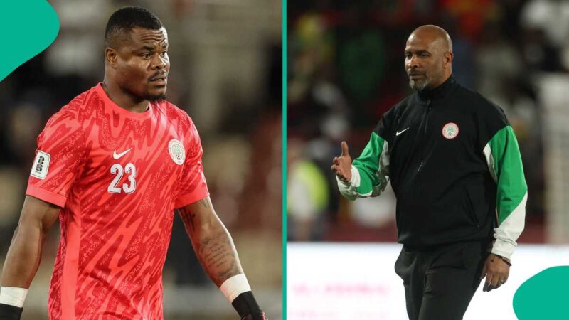 Eric Chelle Sends Message to Stanley Nwabali Amid Criticism From Nigerians