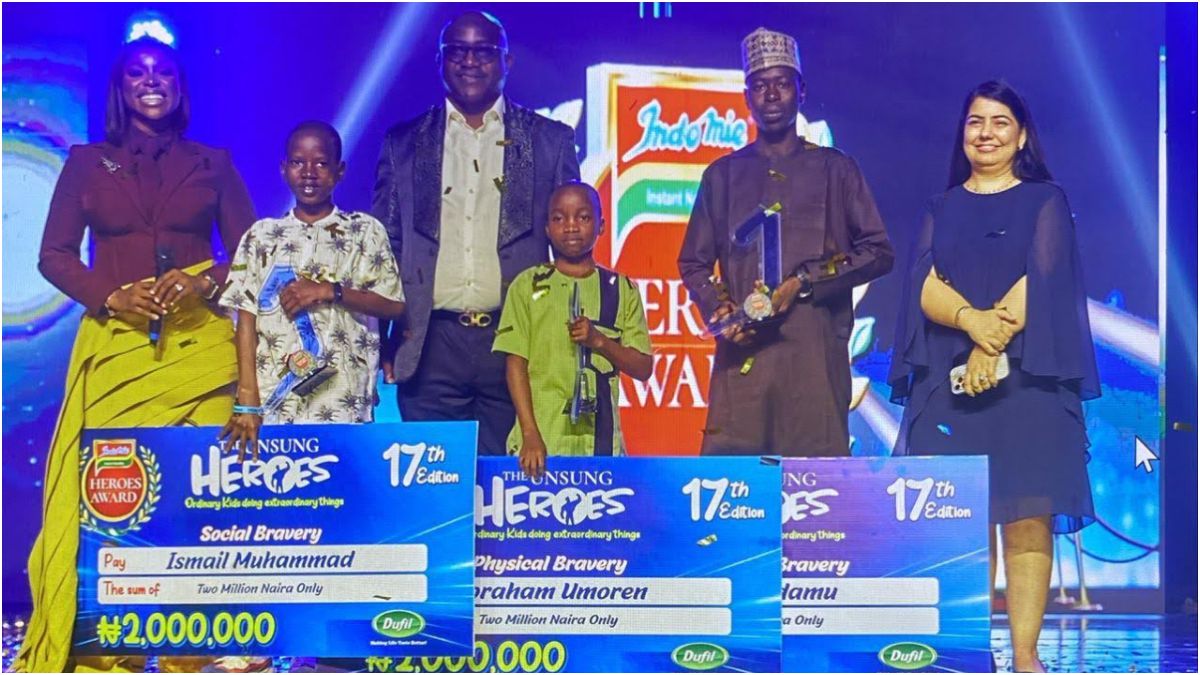 Small Shoulders, Big Courage: Young Nigerians Inspire at the 2025 Indomie Heroes Awards