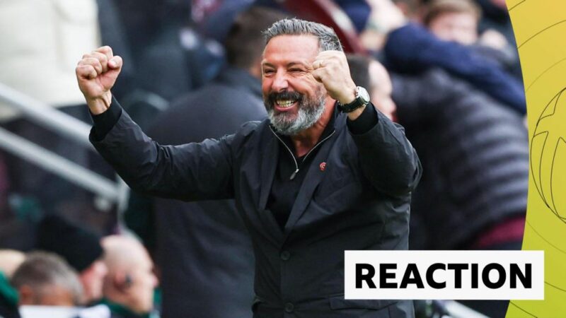 'We're not home and hosed' – McInnes on Hearts' title challenge