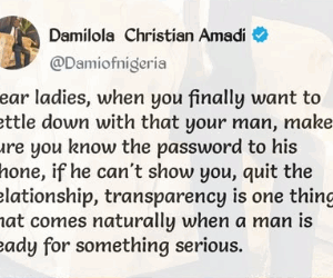 If your man refuses to show you his phone password before marriage, quit the relationship