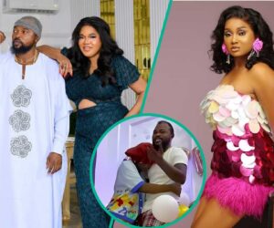 Toyin Abraham’s Hubby Faces Backlash Over Birthday Video To Celebrate Colleague: “Too Suggestive”