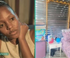 24-Year-Old Single Mum Moves out of Parents’ House With Her Kids to Live in Iron Sheets, Shares Why