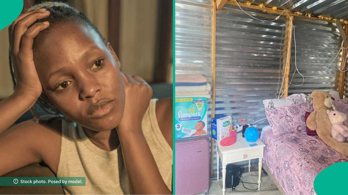 24-Year-Old Single Mum Moves out of Parents’ House With Her Kids to Live in Iron Sheets, Shares Why