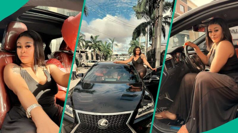 Sarah Martins Buys Luxury Whip Within 12 Months of Staying in Lagos, Flaunts Pics, Elicits Talks