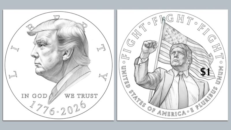 US unveils draft design for $1 Trump coin to mark 250th independence celebrations