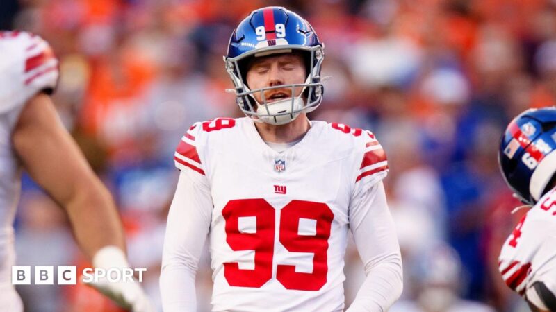 Jude McAtamney: New York Giants release kicker after Denver Broncos defeat