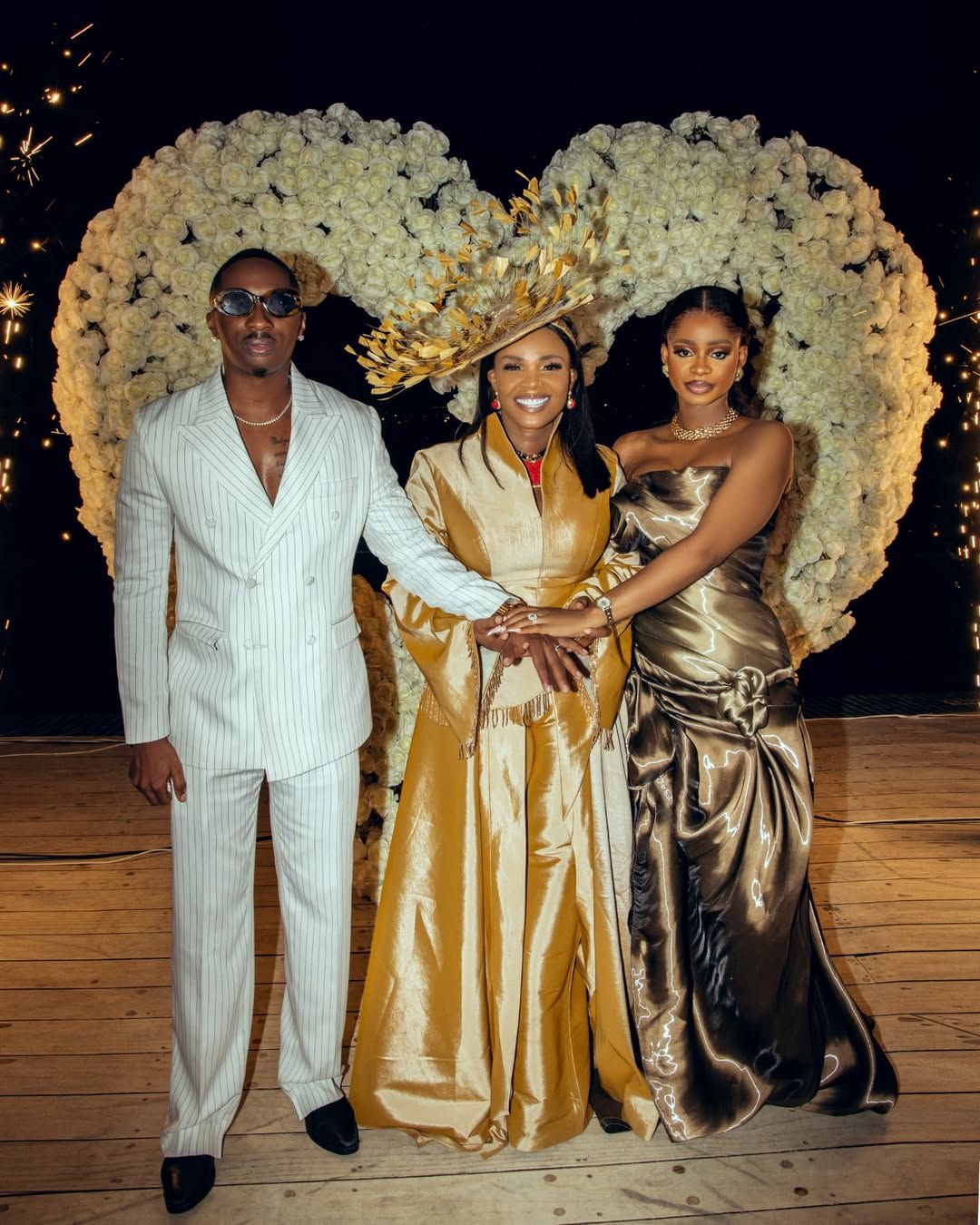 Iyabo Ojo welcomes Priscilla, Grandson, and Juma to Lagos in Grand style