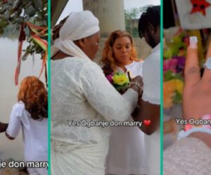 Lady Who Called Herself ‘Ogbanje’ Gets Married By Riverside: “In Front of Water Spirits”