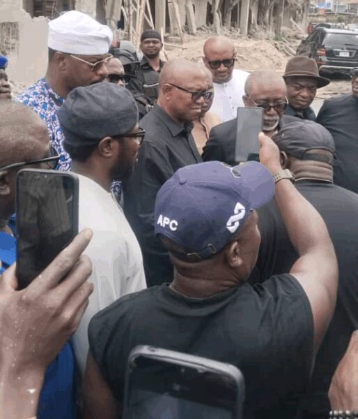 Peter Obi Storm Lagos Trade Fair for Solidarity Talks After Demolition Protests