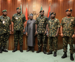 President Tinubu holds inaugural meeting with CDS, Service Chiefs at State House
