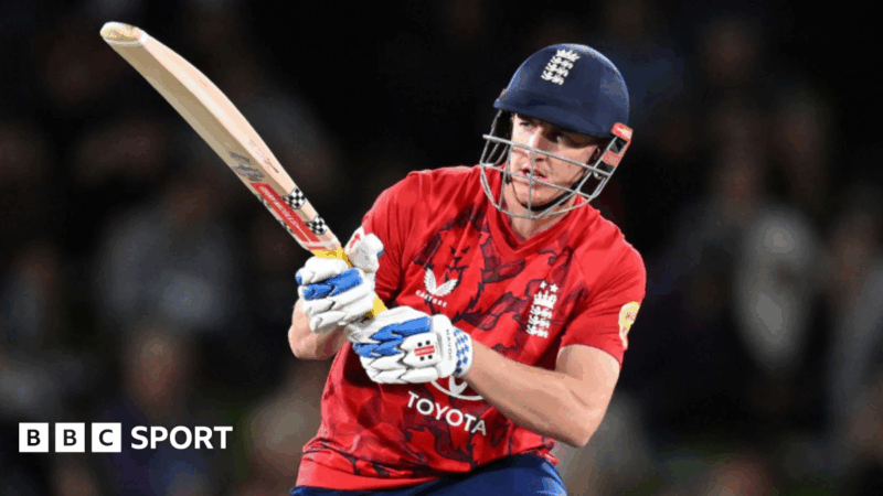 England in New Zealand: Phil Salt & Harry Brook power tourists to victory in first T20