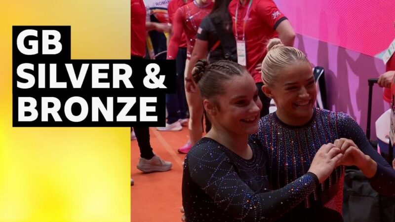 World Artistic Gymnastics Championships: GB’s Ruby Evans and Abigail Martin win floor medals