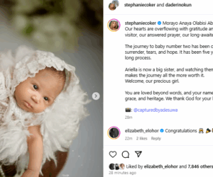 Media personality Stephanie Coker-Aderinokun and husband welcome their second child