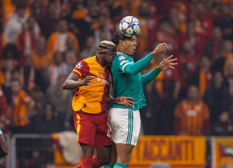 What happened between Virgil van Dijk and Victor Osimhen after the final whistle in Istanbul?