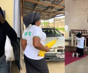 “You’re your mum’s first child to serve the country” – Lady shares the unique way her mother celebrated her NYSC completion (WATCH)