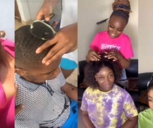 “You’re the hairstylist in the family” – Talented Hairstylist Transforms Her Family for an Event (VIDEO)