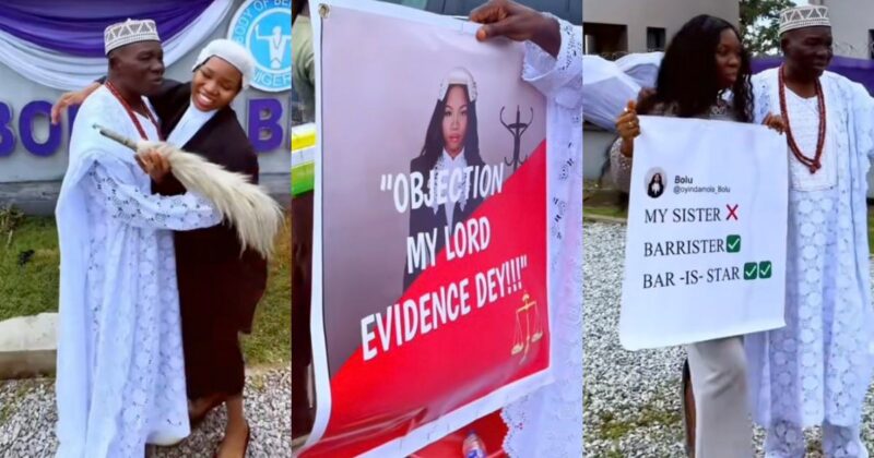 Lady joyful as she becomes first lawyer in her family