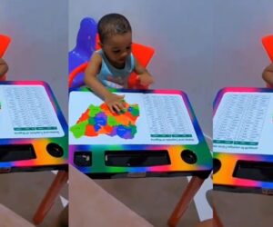 “Please, which state is Ada Mmanya?” – Dad shares hilarious moment he walked in on his toddler reciting Nigeria’s 36 states and capitals (WATCH)