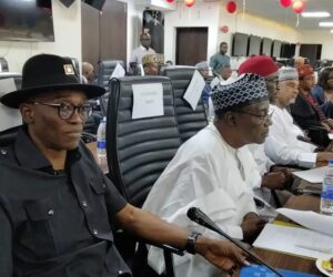Photos: Labour Party’s internal crisis reignites as Abure attends INEC meeting