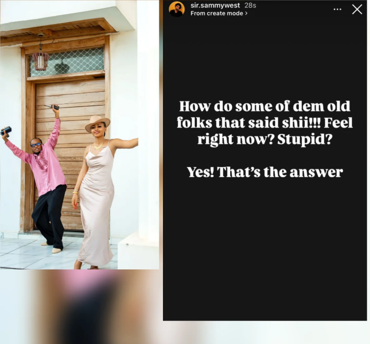 Regina Daniels’ brother reacts after the actress bought new house