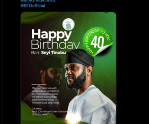 X users knock NIMC for felicitating Seyi Tinubu on his birthday