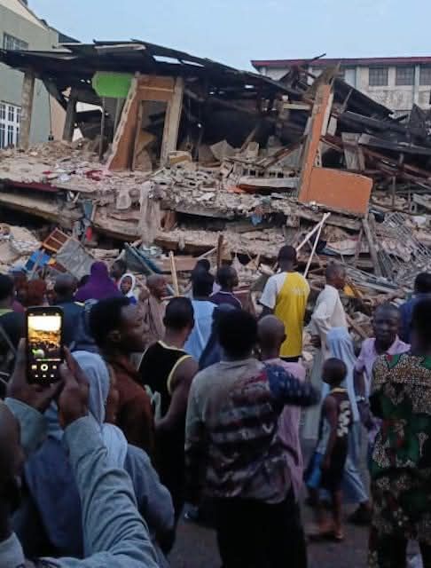 Many trapped, 15 rescued as two-storey building collapses in Lagos