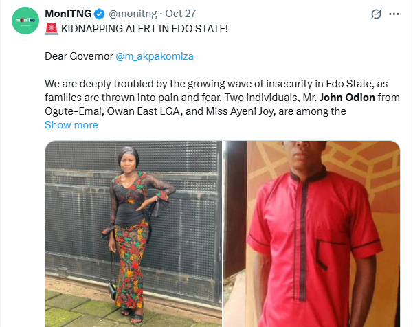 Gunmen release two victims after payment of N20m ransom