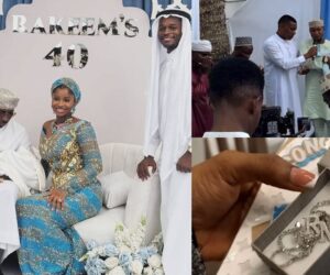 Fans gift Priscilla, Juma Jux’s baby 18 karat gold on naming ceremony