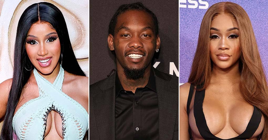 Rapper Offset denies cheating on Cardi B with Saweetie