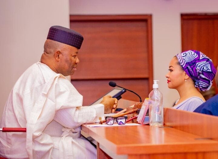Mild drama in senate as Akpabio, Natasha Akpoti clash during ab0rtion bill debate