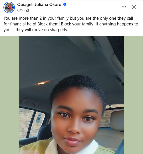 If your family only calls you for financial help, block them