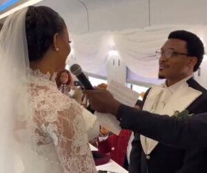 Nollywood star Shawn Faqua, wife make history with Nigeria’s first-ever train wedding