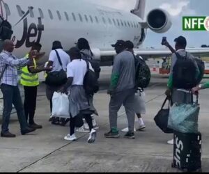 Airplane Conveying Super Eagles Makes Emergency Landing