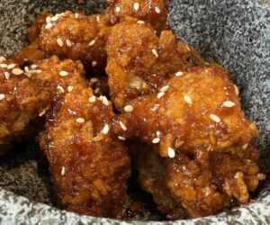 This air fryer crispy sesame chicken is the closest I’ve come to replicating my favorite takeout