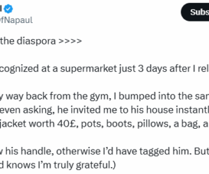 He gave me a winter jacket worth 40Â£, pots, blankets, pillows – UK-based Nigerian man shares fellow Nigerian’s act of kindness