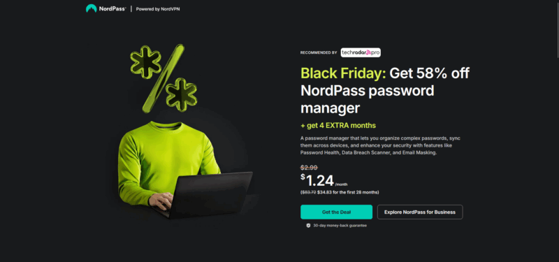 The NordPass Black Friday deal is here – grab the best password manager with a 58% discount now