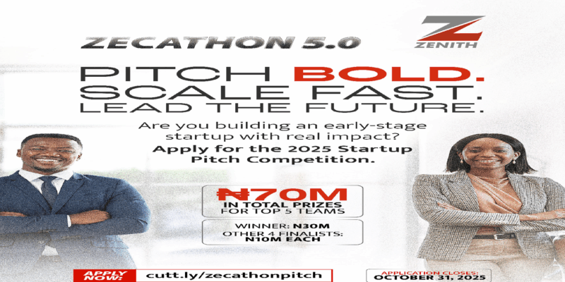 Zenith Bank announces ₦70 million Zecathon to accelerate Africa’s startup growth