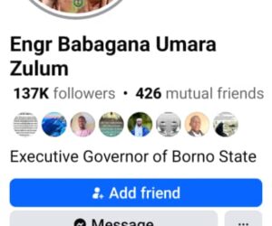 Gov Zulum Disowns Fake Facebook Account