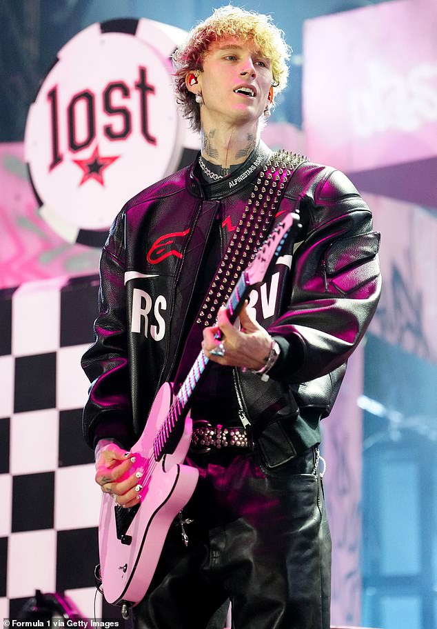 Singer, Machine Gun Kelly cracks bedroom joke at Las Vegas F1 as rumours grow he’s back with Megan Fox