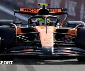 Sao Paulo Grand Prix: Lando Norris takes sprint pole with Oscar Piastri third in Interlagos