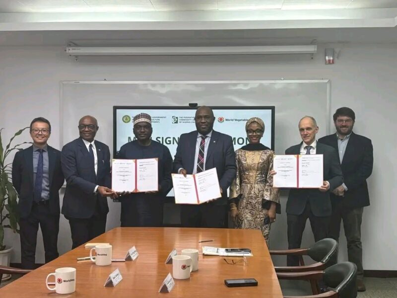 Plateau, Taiwan sign pact to boost food security, vegetable production