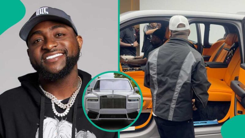Davido Celebrates Grammy Nomination With Arrival of 2 New Cars Including Rolls Royce Worth Over N1bn