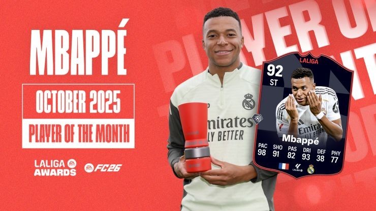 Kylian Mbappé Wins La Liga Player Of The Month After Stunning October Performances