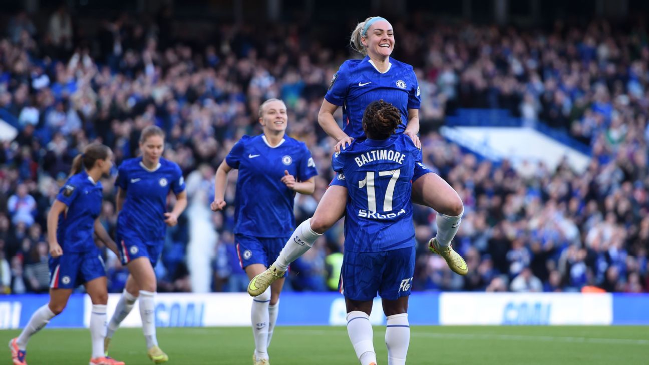 WSL: Chelsea remain unbeaten, Man City defeat West Ham