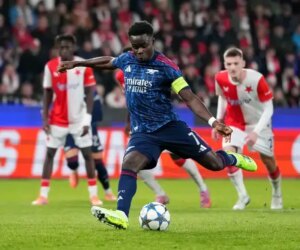 Saka Sets UCL Record In Arsenal’s Win Vs Slavia Prague